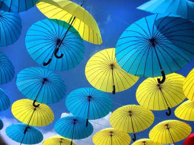 Renkli şemsiyeler