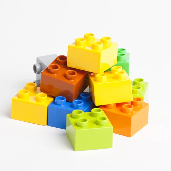 Toy colorful plastic blocks — Stock Photo, Image