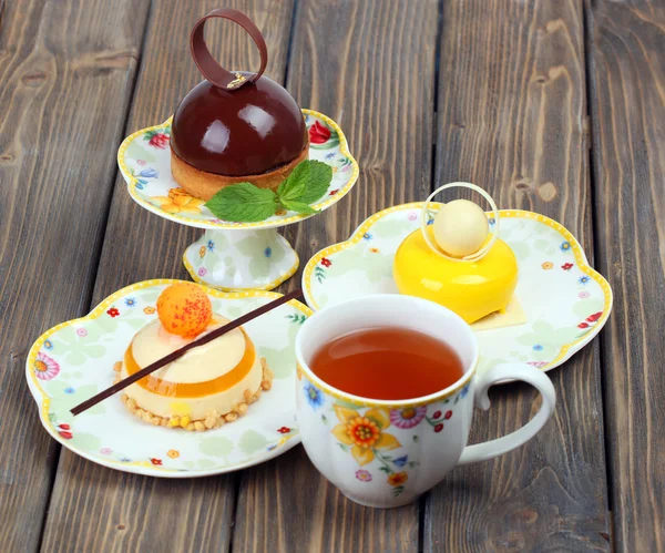 Zitronen köstlichen Schokoladenkuchen — Stockfoto