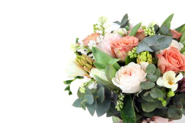 Güzel düğün buket David Austin gül