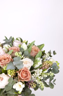 Güzel düğün buket David Austin gül