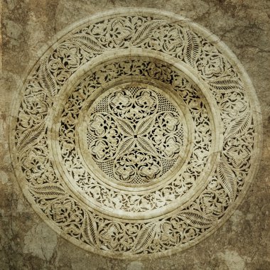 Eski kağıt üzerinde Dekoratif süsleme