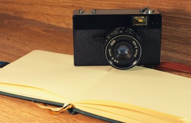 eski kamera ile natürmort