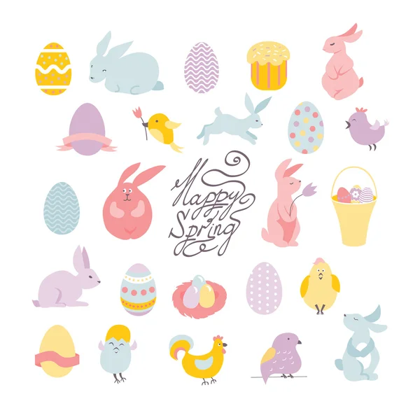 Drawing Easter set — Stock Vector