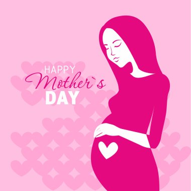 Anneler günü illüstrasyon