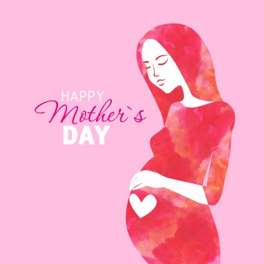 Anneler günü illüstrasyon