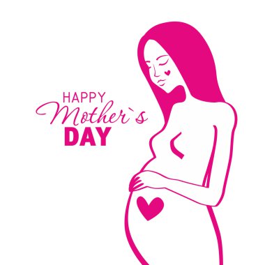 Anneler günü illüstrasyon