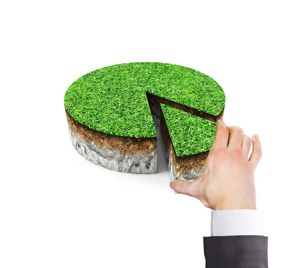 участок земли
