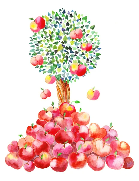 Le mele stanno cadendo — Foto Stock