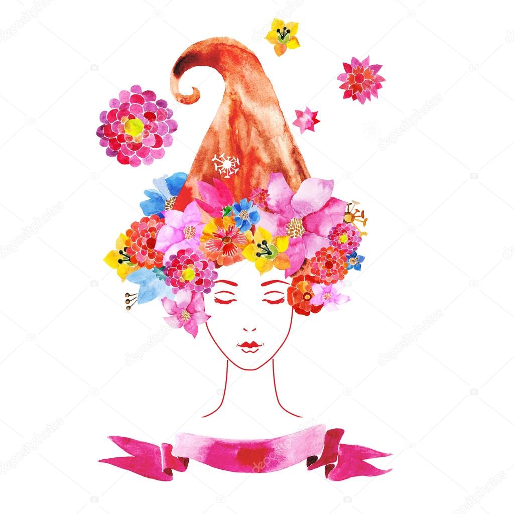 girl with flowers in your hair