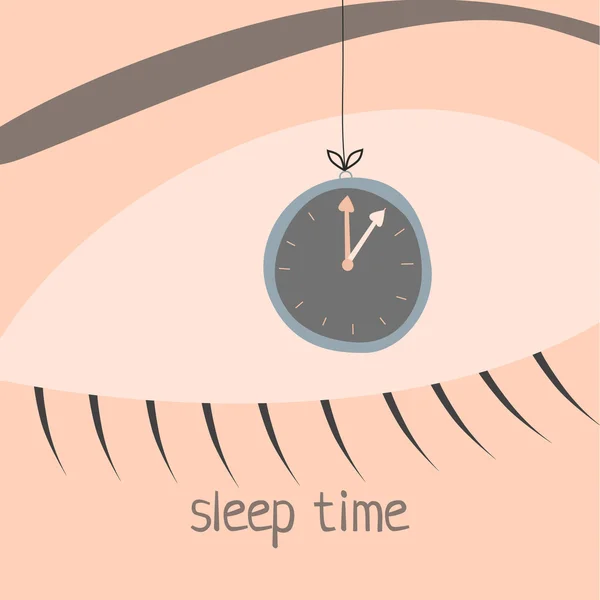 Sleep time — Stock Vector
