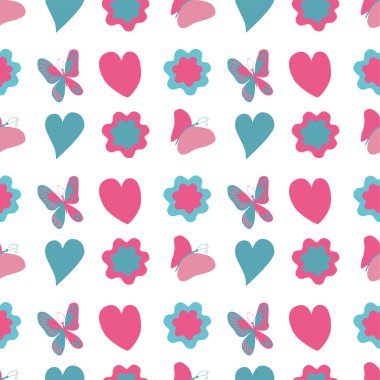 Kusursuz çiçek deseni. 