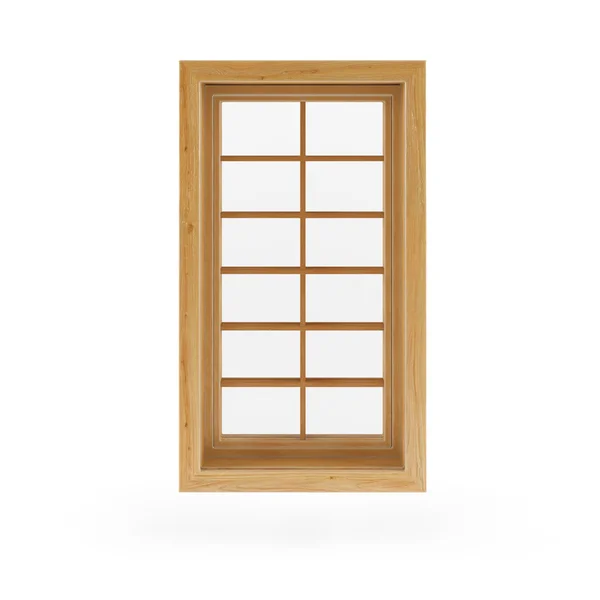 Рами віконні дерев'яні — стокове фото