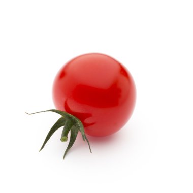 Beyaz arka planda domates.