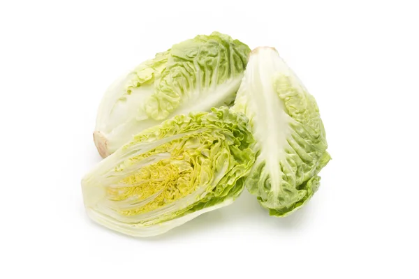Salat auf dem isolierten weißen Hintergrund. — Stockfoto