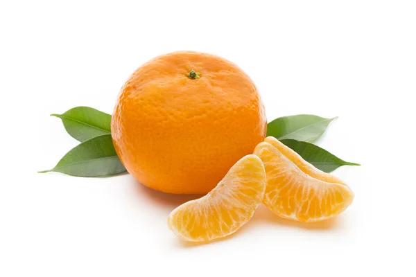 Orange on the isolated white background. — Stock Photo, Image