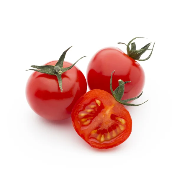 白色背景上的西红柿. — 图库照片