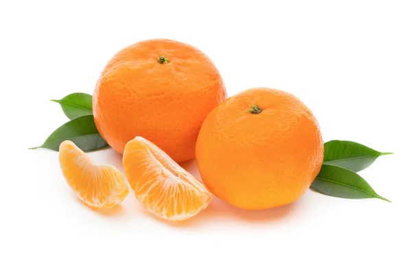 Orange on the isolated white background. — Stock Photo, Image