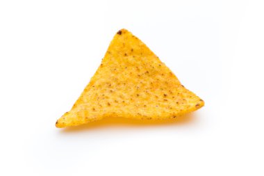 Meksika cipsi cipsi, beyaz arka planda izole edilmiş..