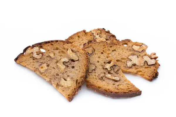 Roggenbrotknäcke mit Walnüssen. — Stockfoto