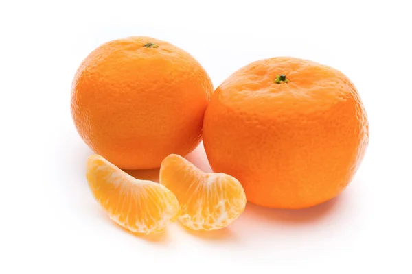 Orange slice on the grey  background. — Stock Photo, Image