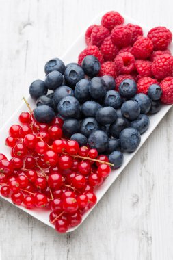 Taze yaban mersini ve frenk üzümü..