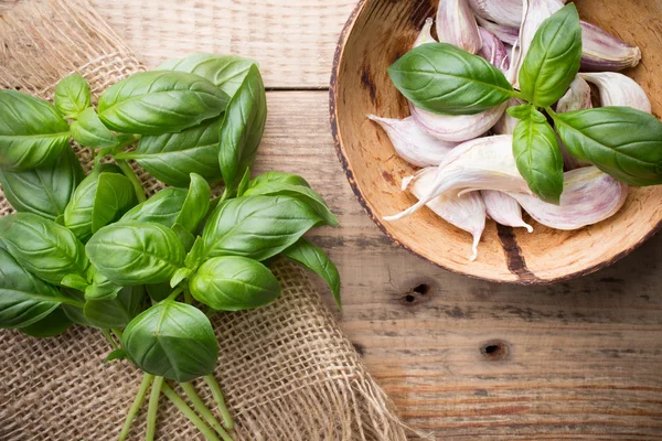 Spice. Garlic mixture in a bowl. — Stock Photo, Image