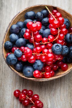 Taze yaban mersini ve frenk üzümü..