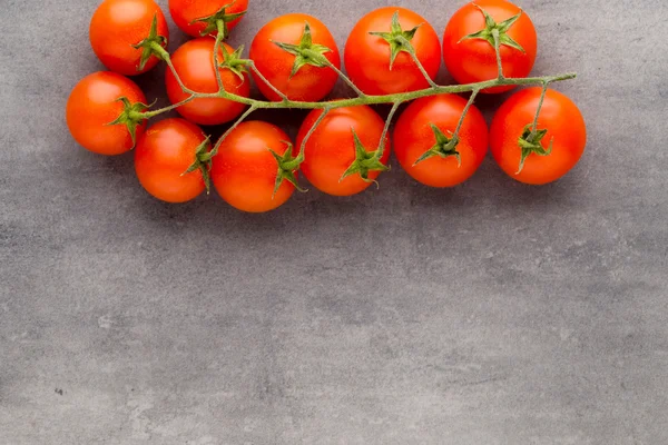 Tomato on the gray background. — Stock Photo, Image