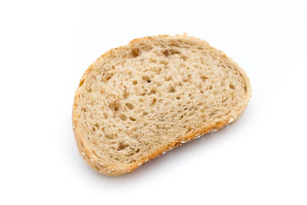 Bröd isolerad på den vita bakgrunden. — Stockfoto