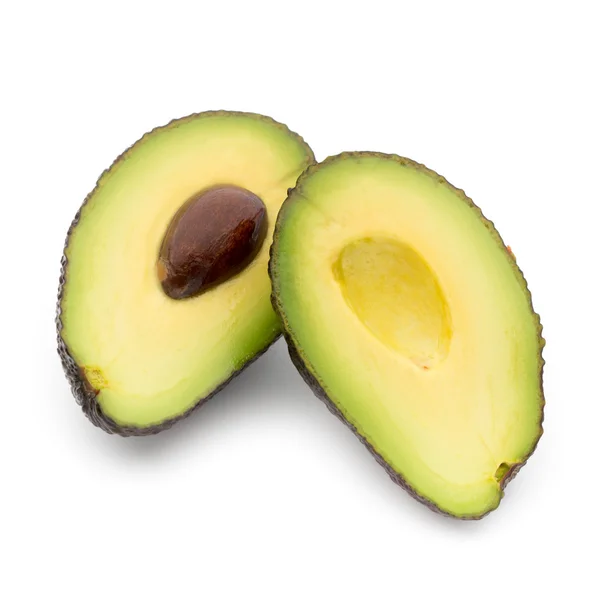 Pezzi di avocado set isolato su sfondo bianco . — Foto Stock