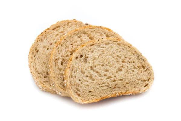 백지에서 분리 된 빵. — 스톡 사진