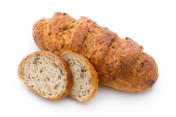 Хлеб, изолированный на белом. — стоковое фото