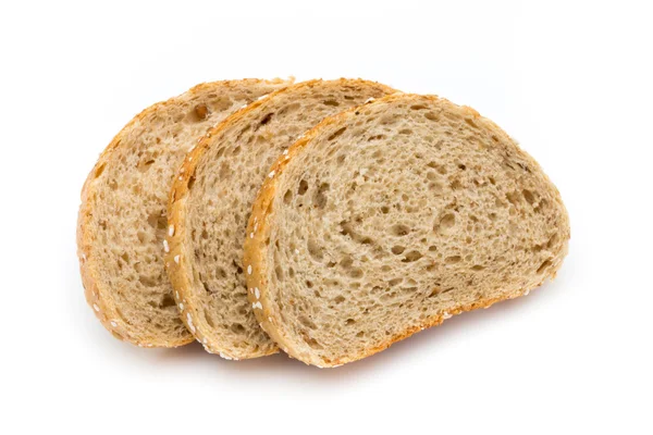 Pão isolado no fundo branco. — Fotografia de Stock
