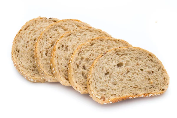 Chleb izolowany na białym tle. — Zdjęcie stockowe