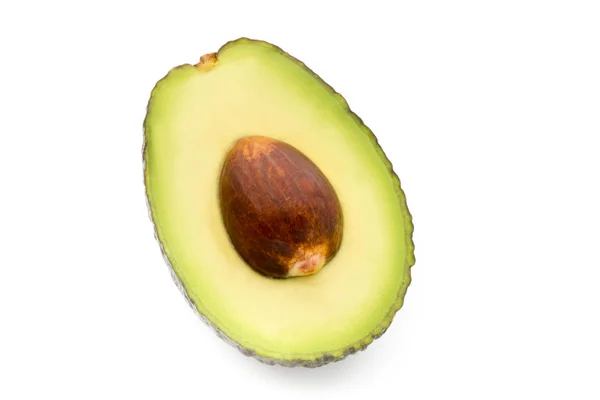 Pezzi di avocado set isolato su sfondo bianco . — Foto Stock