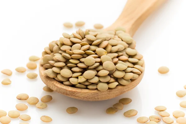 Lentil. Lentil isolated on the white background. — Stock Photo, Image