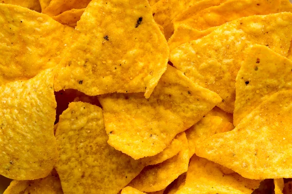 Nachos chips. Maïs chips op de bowl. — Stockfoto