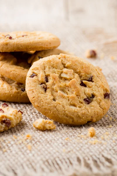 Cookies. Cookie with strawberry and white chocolate filling.