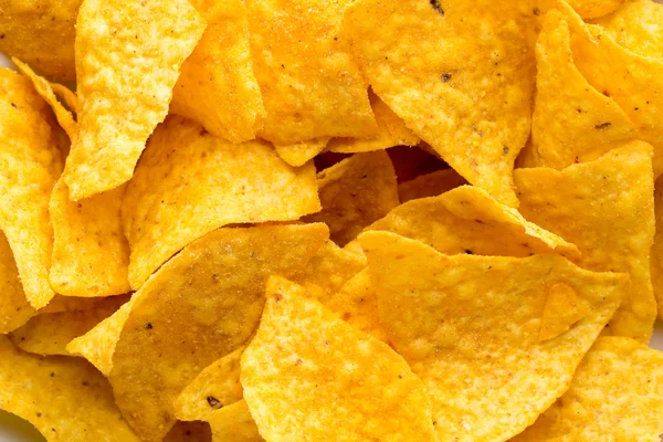 Nachos chips. Maïs chips op de bowl. — Stockfoto