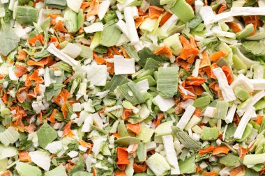 Kurutulmuş sebze baharat. Biyo otlar ürün. İnce doğranmış otlar. 