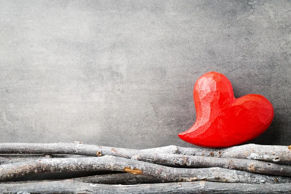 Red hearts. Valentine day greeting cards. — Stock Photo, Image