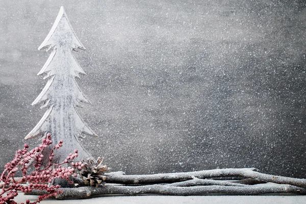 Christmas background.Wooden board in vintage style. — Stock Photo, Image