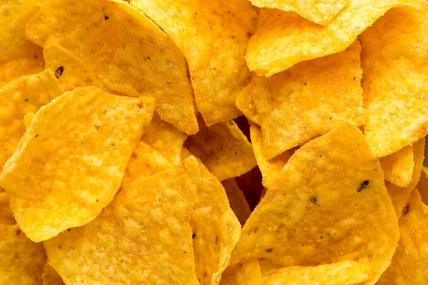 Nachos chips. Maïs chips op de bowl. — Stockfoto