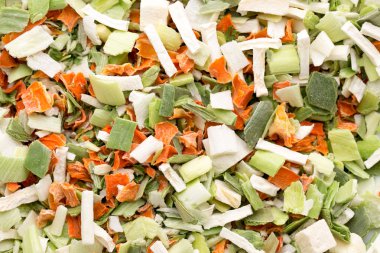 Kurutulmuş sebze baharat. Biyo otlar ürün. İnce doğranmış otlar. 