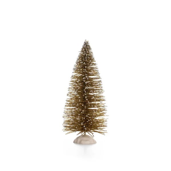 Albero Natale Isolato Sfondo Bianco — Foto Stock