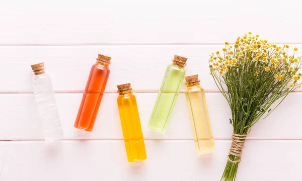 Wellness Aromatherapie Kosmetikprodukte Konzept Wellness Hintergrund Mit Platz Für Einen — Stockfoto