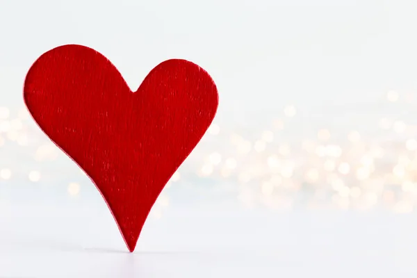 День Святого Валентина Фон Красными Сердцами Большие Карты — стоковое фото