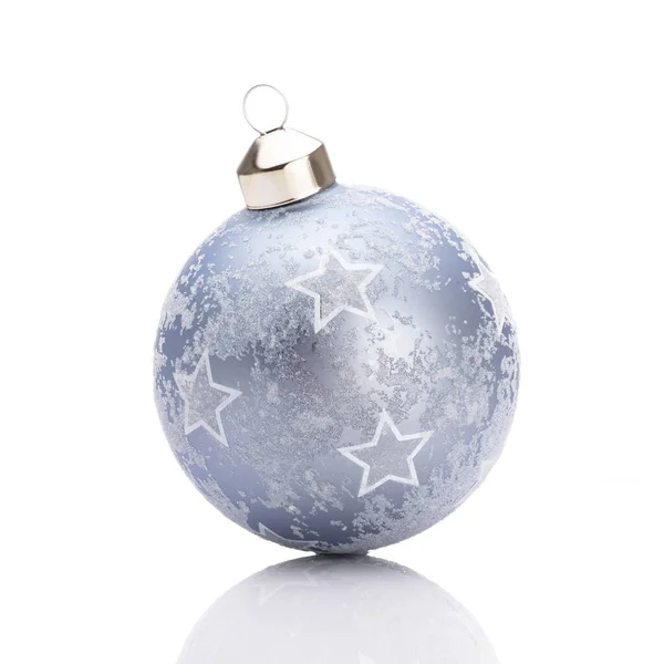 Natal Ornamentos Bolas Isoladas Fundo Branco — Fotografia de Stock