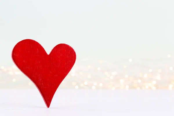 Valentinstag Hintergrund Mit Roten Herzen Große Karten — Stockfoto